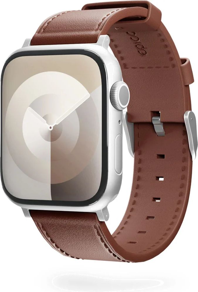 Apple Watch (42/44/SE/45/46/49mm) - Epico Ægte Læder Rem - Brun