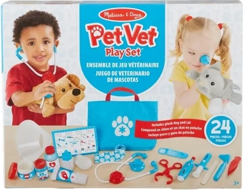 Melissa & Doug Pretend Play Examine and Treat Pet Vet Play Set