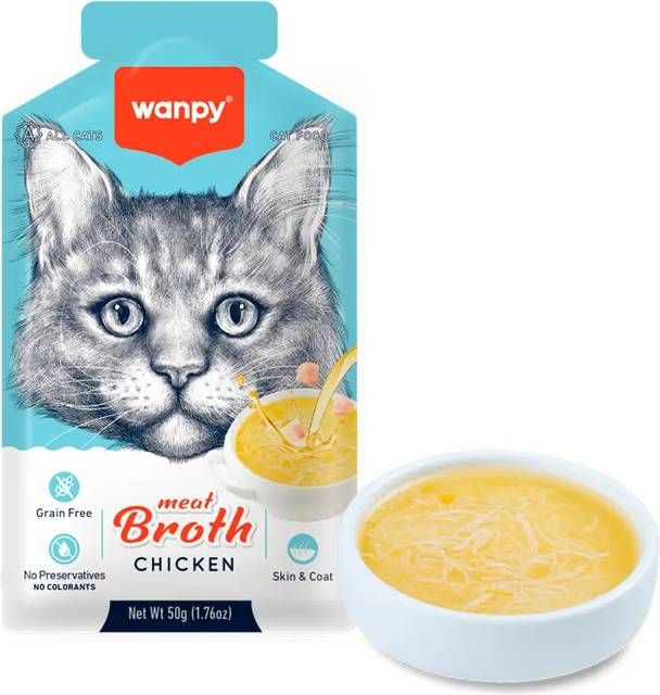 Wanpy Meat Broth Kyllingebouillon Kylling 50g