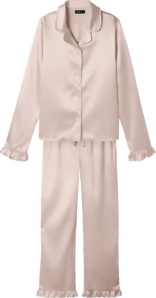 LMTD Nlfnightys Pyjamas Set Satin 2-Delt Nattøy - Blue