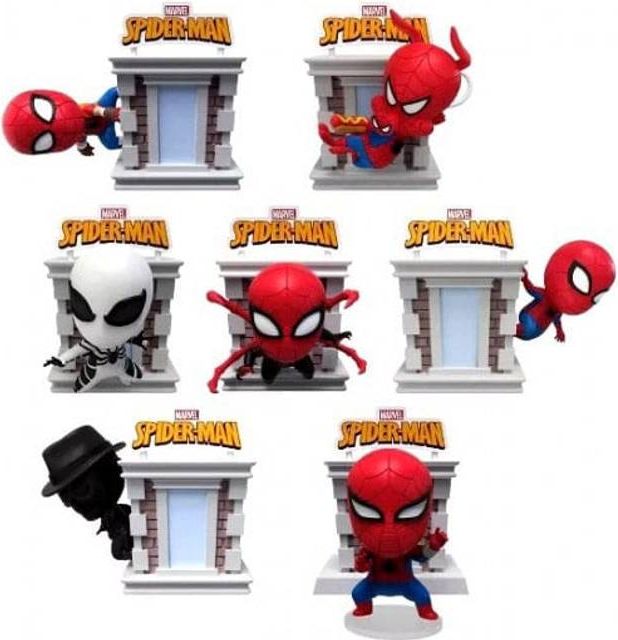 YuMe Marvel Hero Box Tower Series Mini Figures Spider-Man 8 cm Display 6