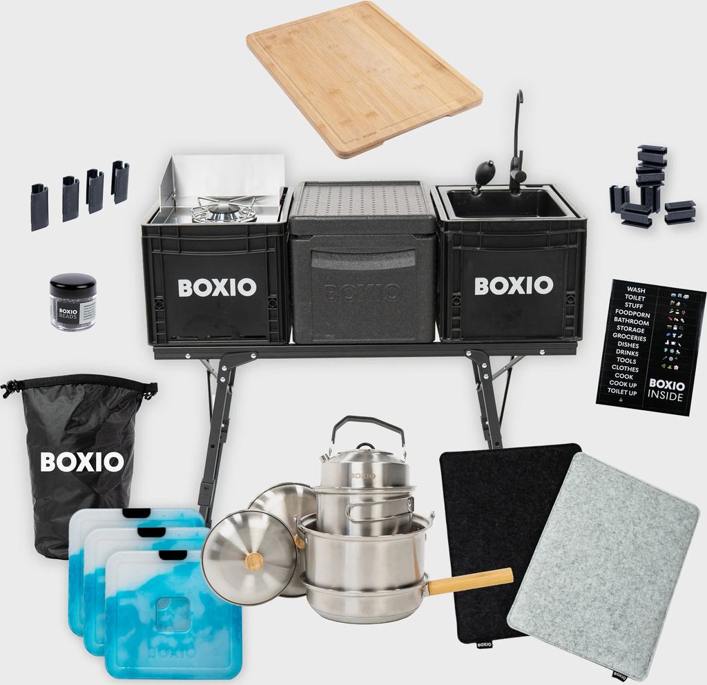mobil udendørskøkken i ståhøjde i boxio kitchen plus