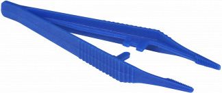 pixelhobby pincet lige plastik blå 13cm - 1 stk