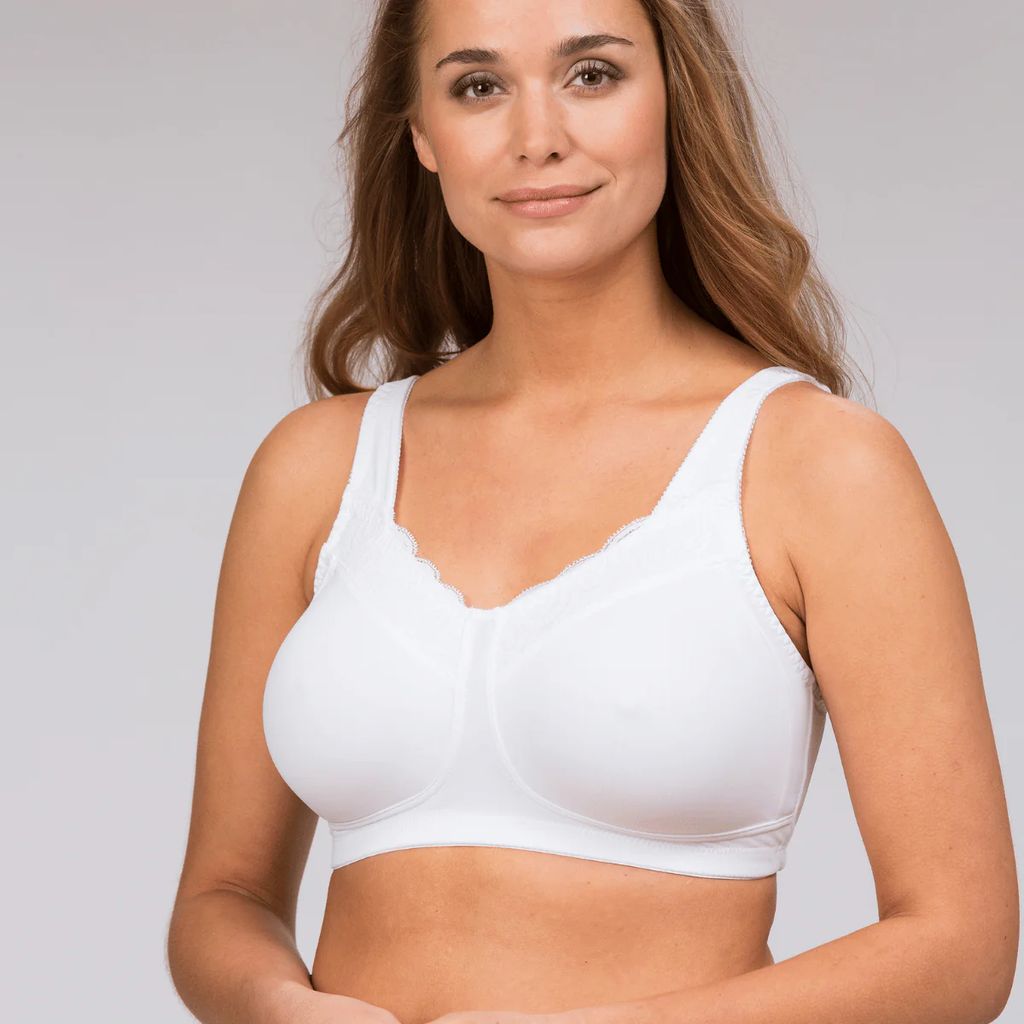 Trofe Linnea Prosthetic Wireless Bra BH Hvid polyamid B 70 Dame