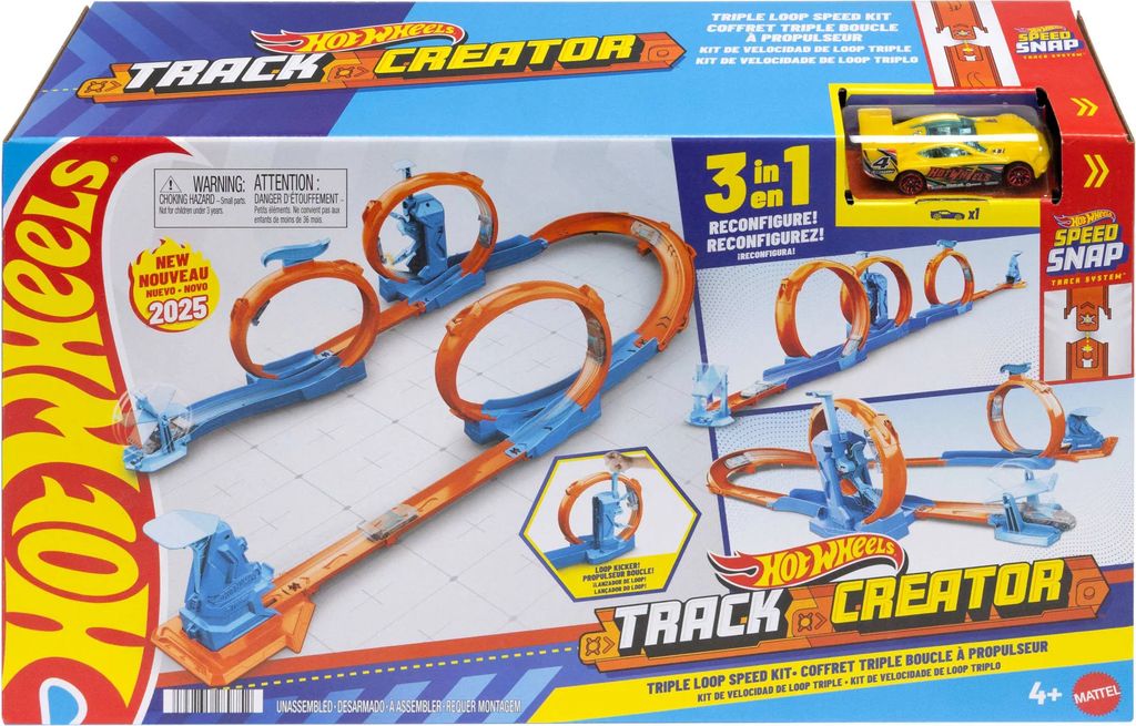 hot wheels track creator - triple loop