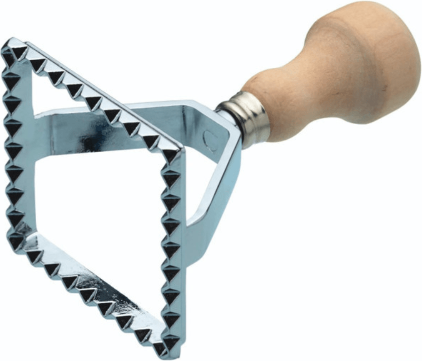 KitchenCraft Ravioliiform - B 7 x L 7 cm - Aluminium/træ