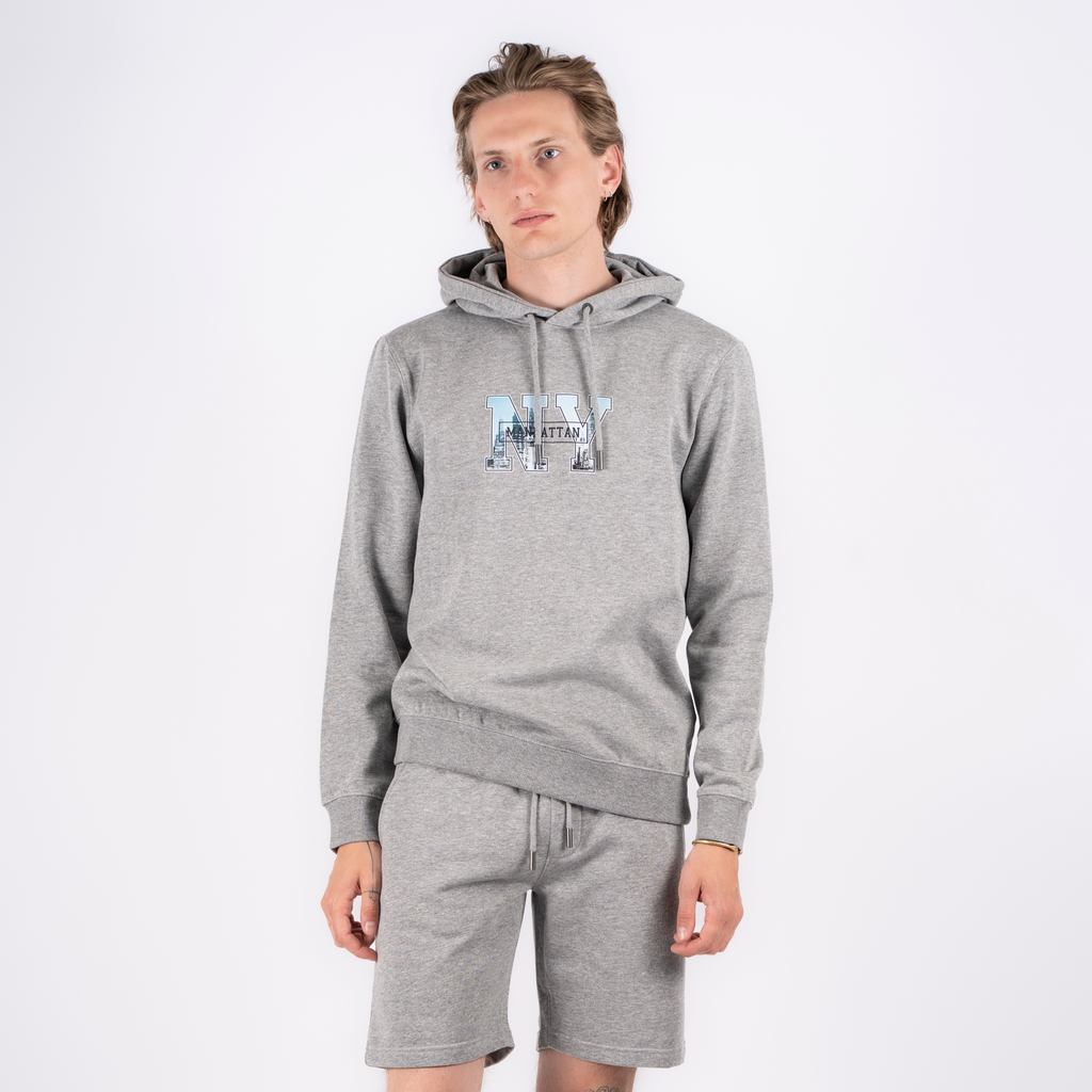 Marcus Colin Herre Hættetrøje - Lt. Grey Mix - 2XL