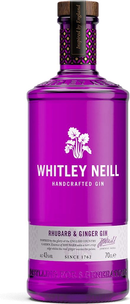 whitley neill rhubarb & ginger gin 43% 70 cl