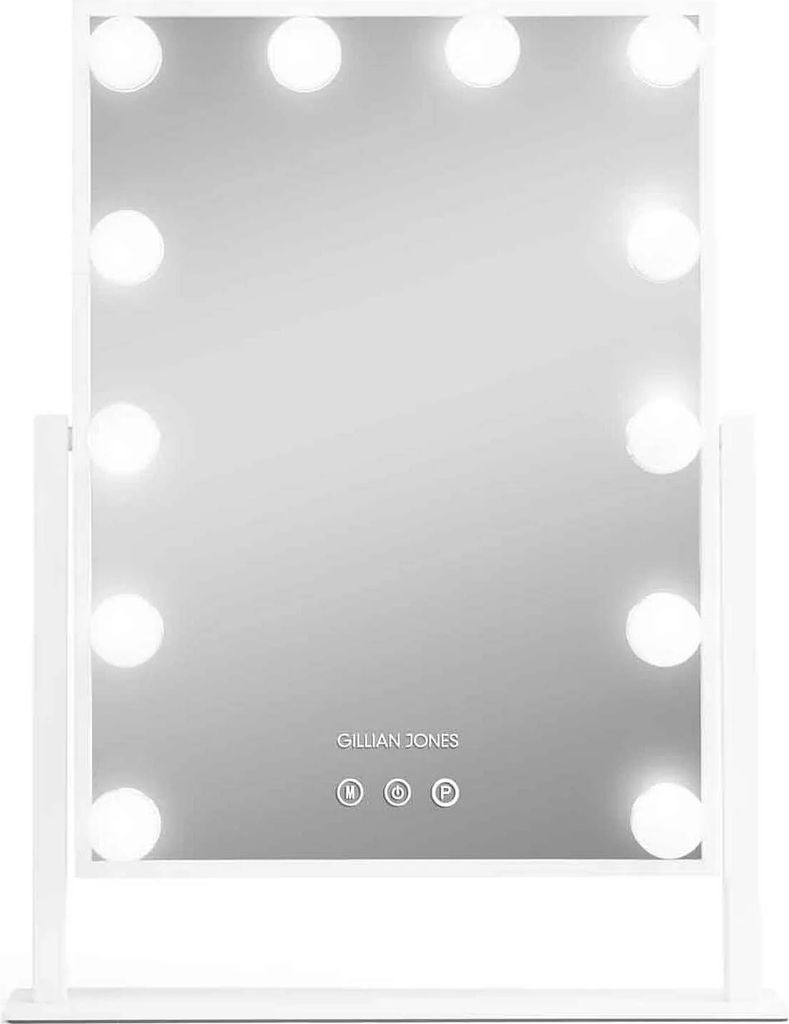 Gillian Jones LED Light Hollywood Mirror White