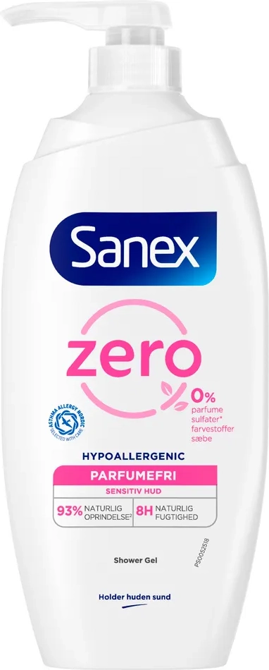 zero% shower gel m. pumpe - 750 ml.