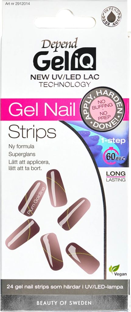 Depend Gel iQ Gel Nail Strips Line Up