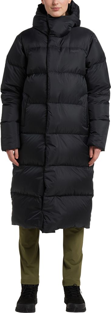 Haglöfs Long Down II Parka Dame S Sort Dunjakker