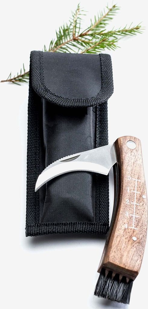 Sagaform Svampekniv - L 15,2 cm - Valnøddetræ/rustfrit stål - Natur