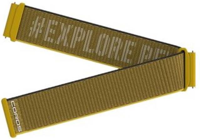 Coros ACC Armbånd Apex 2 Pro Nylon Yellow 22mm