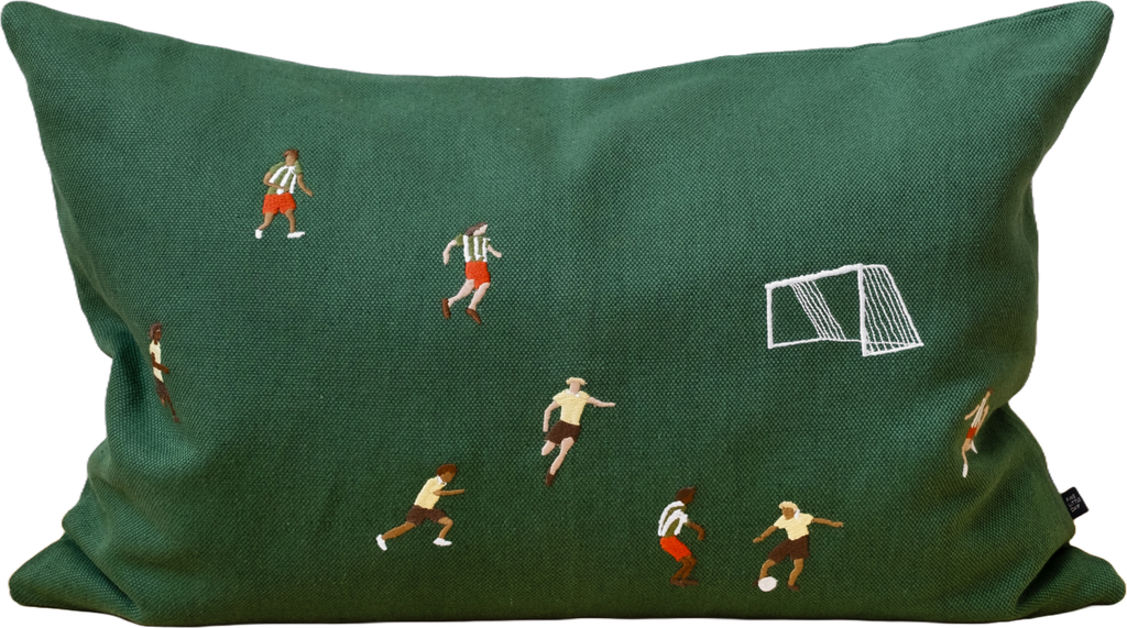 soccer fotboll kuddfodral 58x38 cmgreen