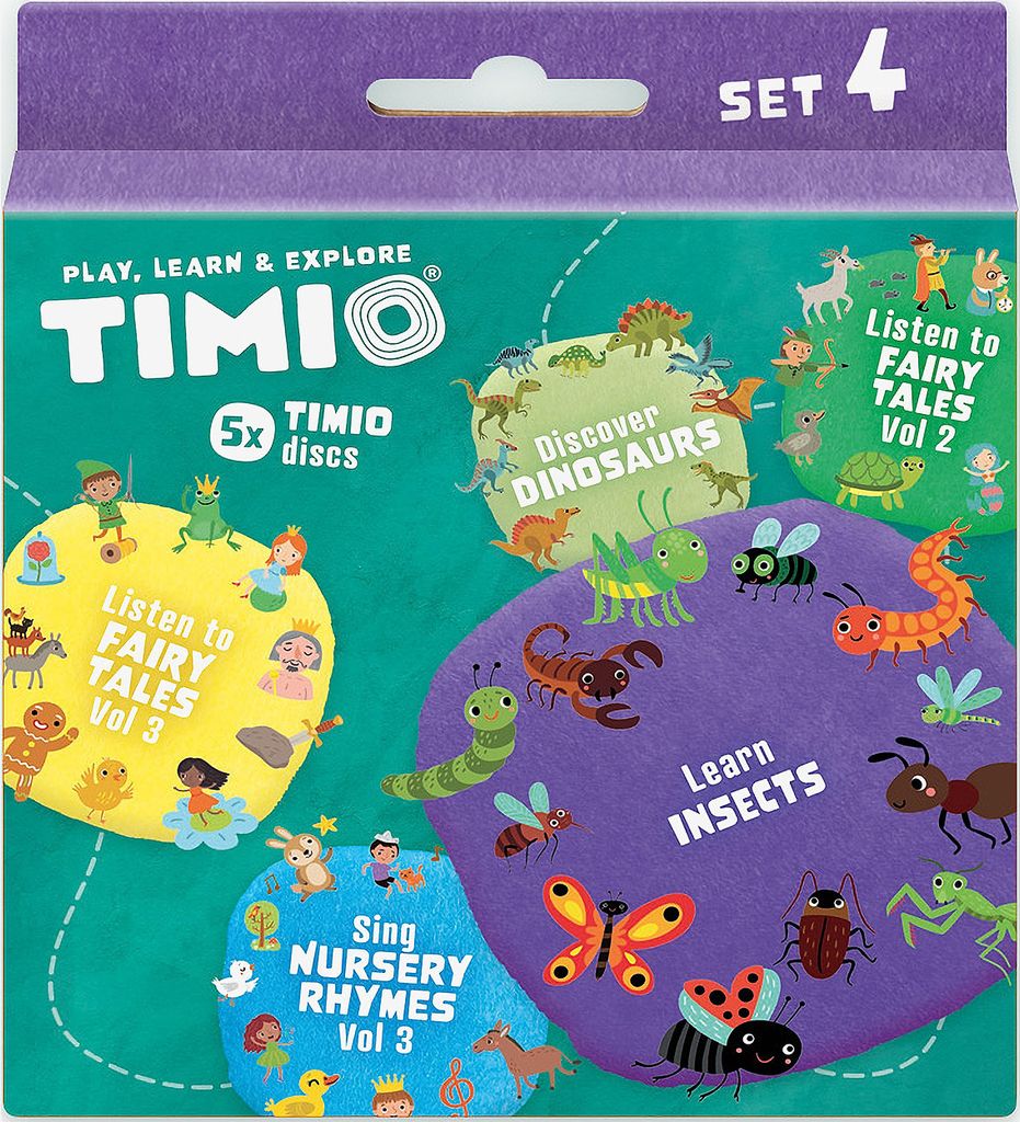 Timio Børnesange, eventyr, dinosaurer og små insekter