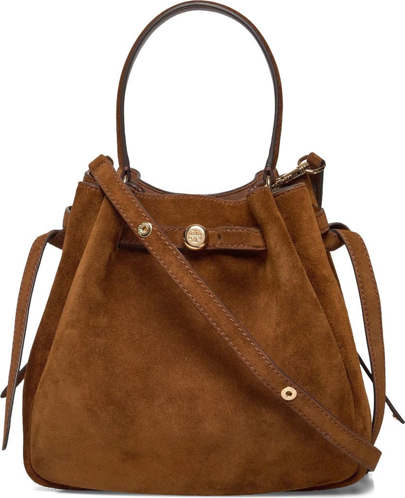 romy suede bucket bag
