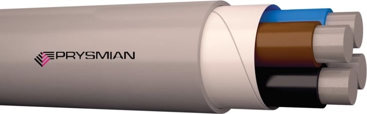 Prysmian HIK-AL-M installationskabel 4x16 mm², metervare