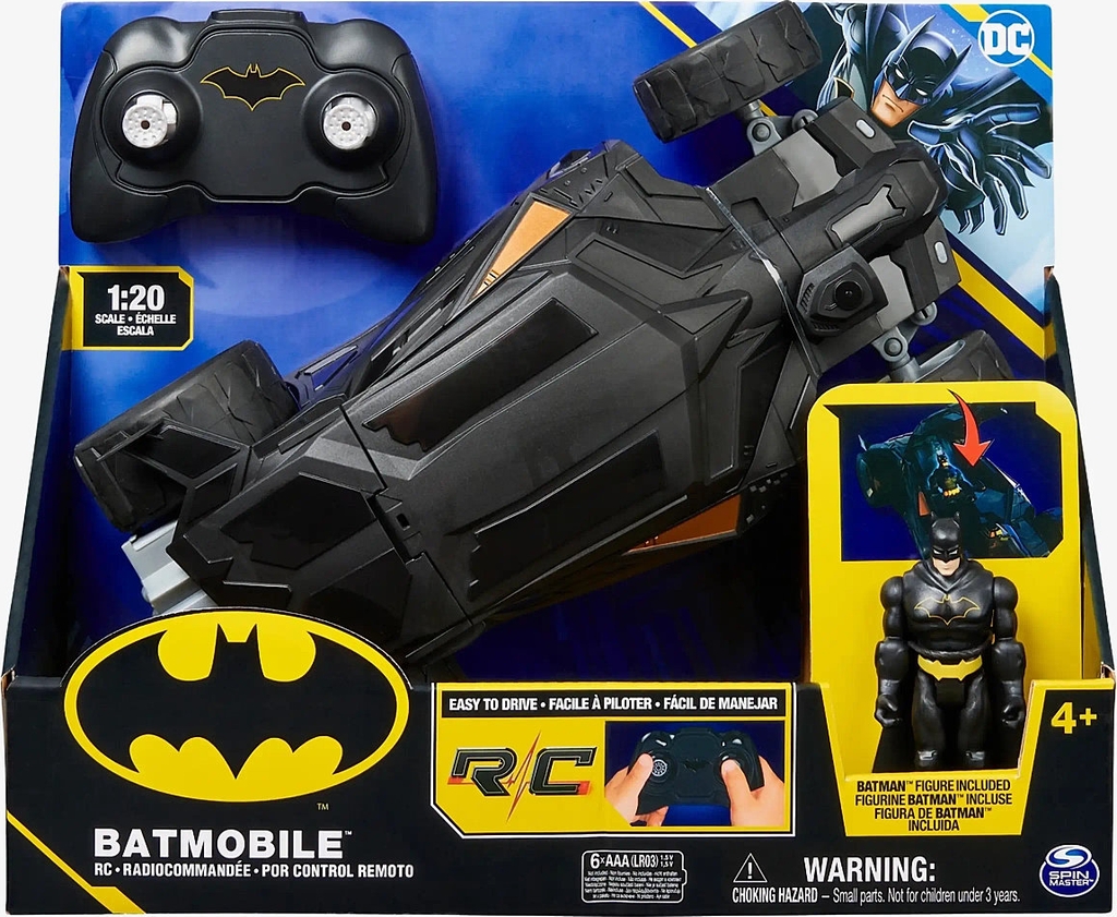 Batman Batman Batmobile Rc 1:20 - Black - ONE SIZE