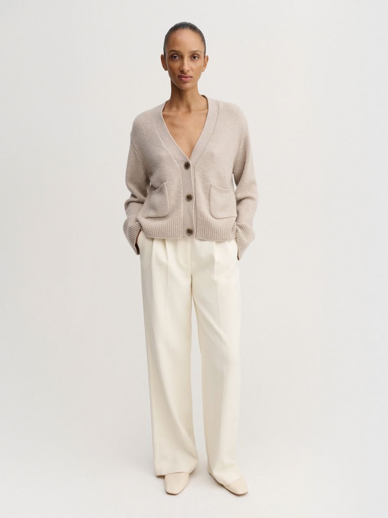 beja cardigan, taupe