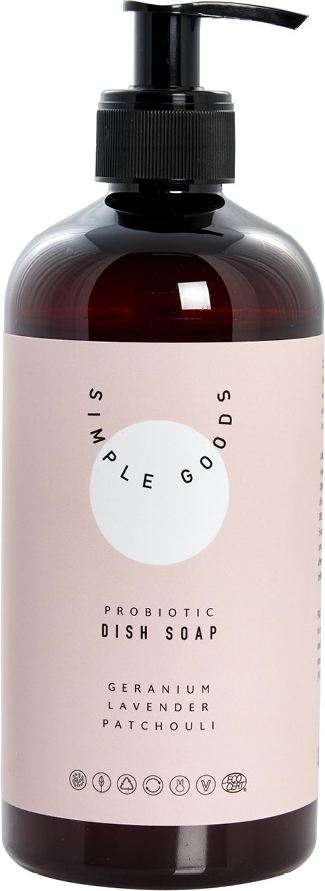 Simple Goods Geranium Diskmedel 450 ml Pumpflaska Ljusrosa