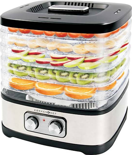 Køkkenchef Food Dehydrator Sølv Sort
