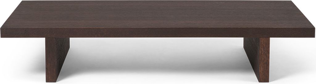 kona low table - dark stained oak