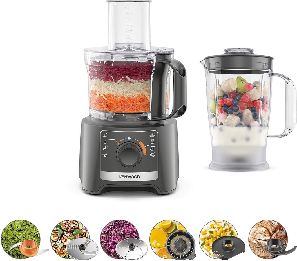 Foodprocessor – MultiPro Compact, Grå