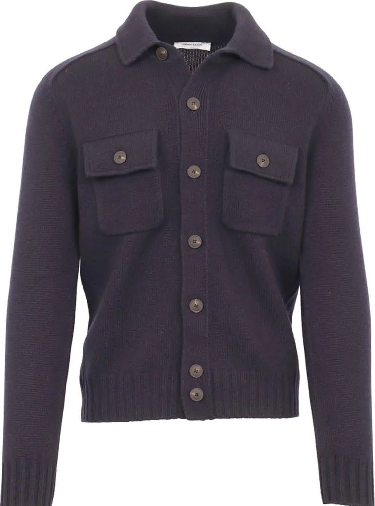 gran sasso strik cardigan navy