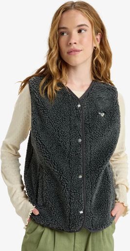 Roxy Iconic Town Fleecevest Damer - Antracit