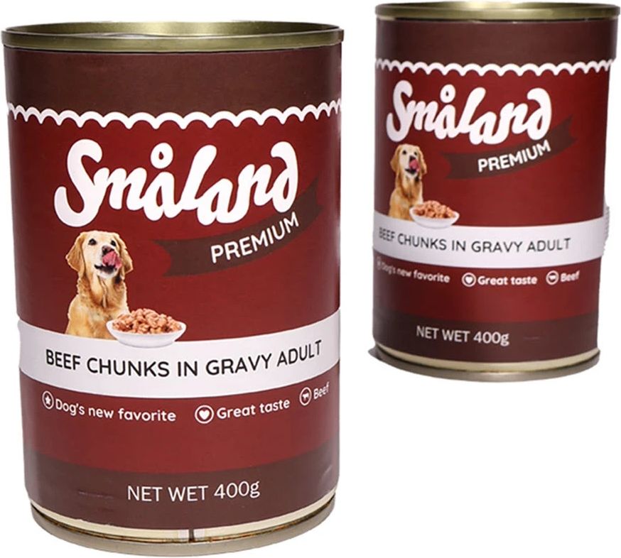 SMÅLAND Premium Wet Food Beef Vådfoder 400 g