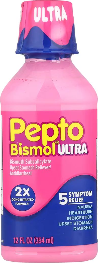 pepto bismol, pepto bismol® ultra, 12 fl oz (354 ml)