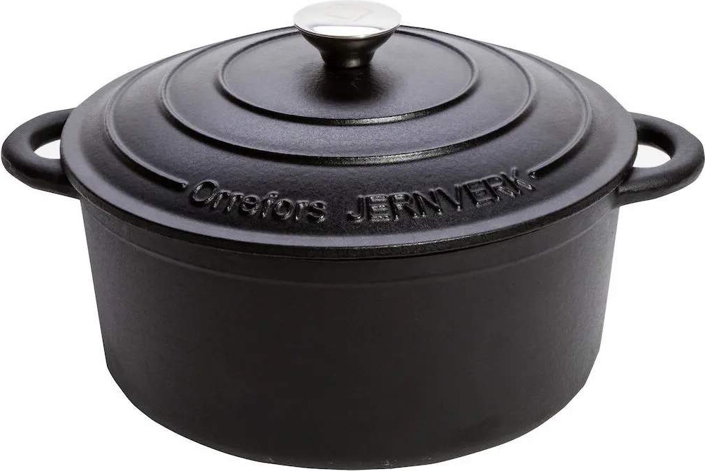 Orrefors Jernverk Black med lock 5 L 26 cm