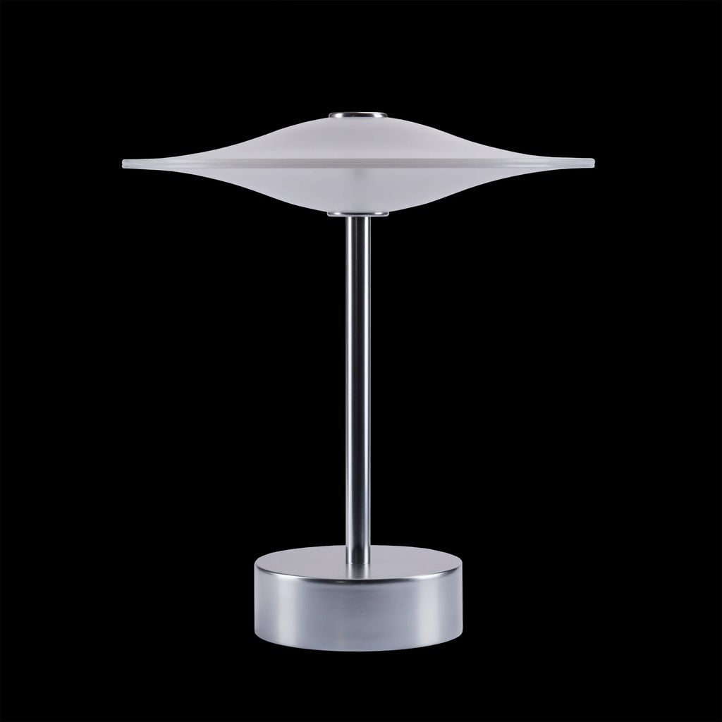 Sinus Portable batterilampe / bordlampe, stål