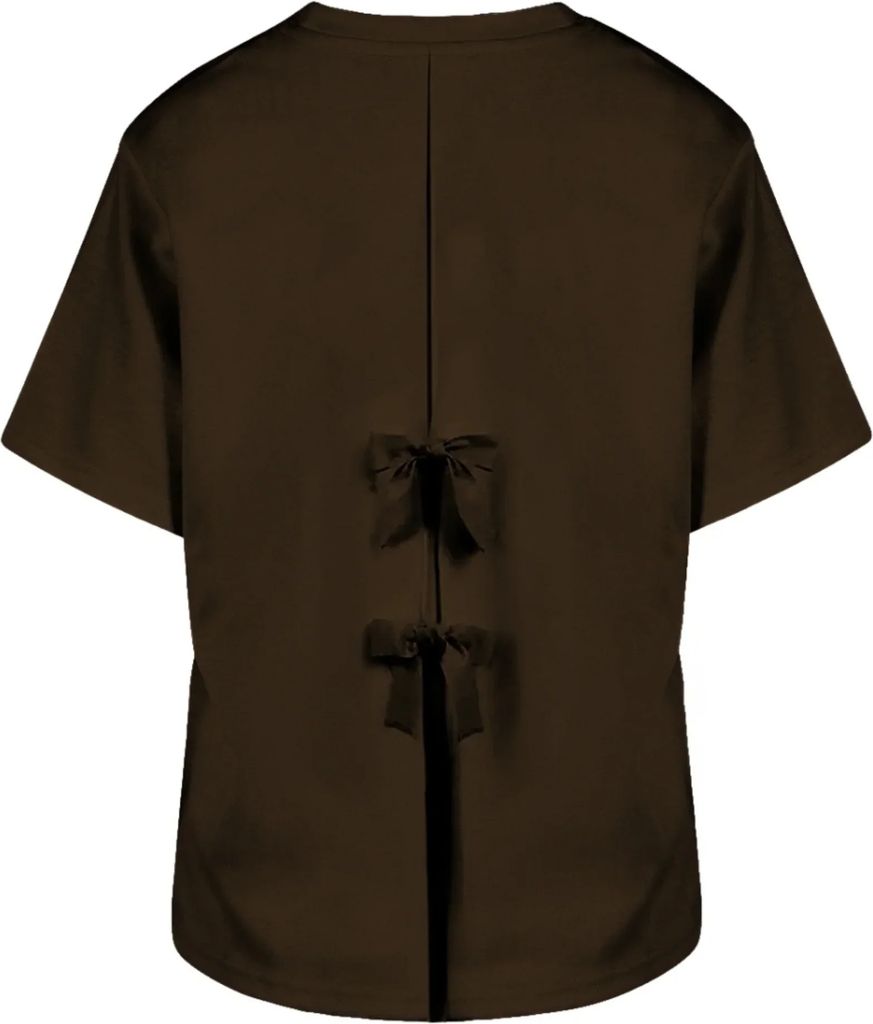 coster copenhagen - blouse with bows - brun - bea