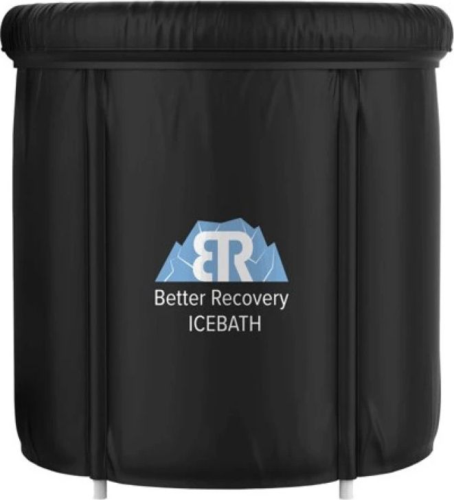 (1)gorunner better recovery isbadø 75 x h 75 cm - polyester-væv med pvc-belægning - sort
