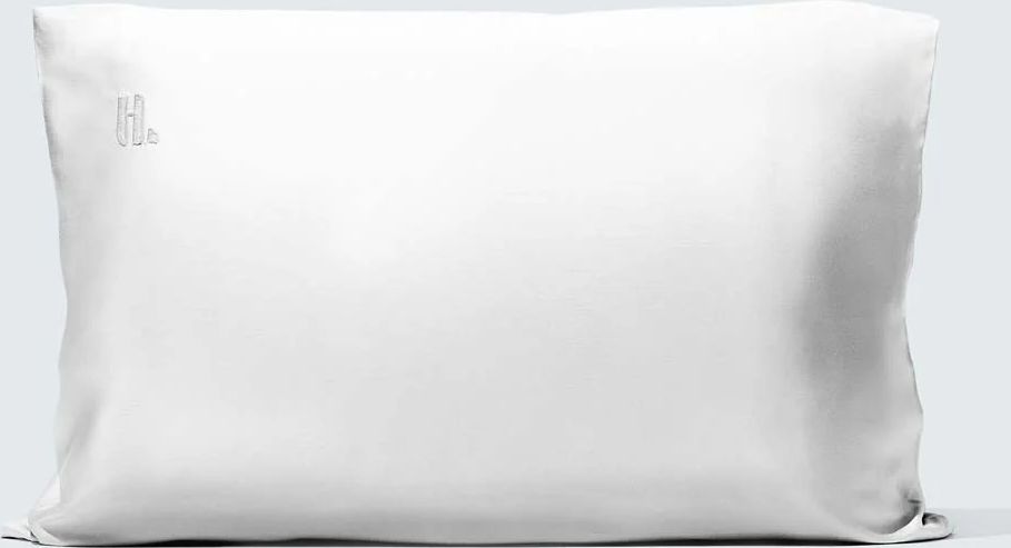silky bamboo pillowcase, pearl white