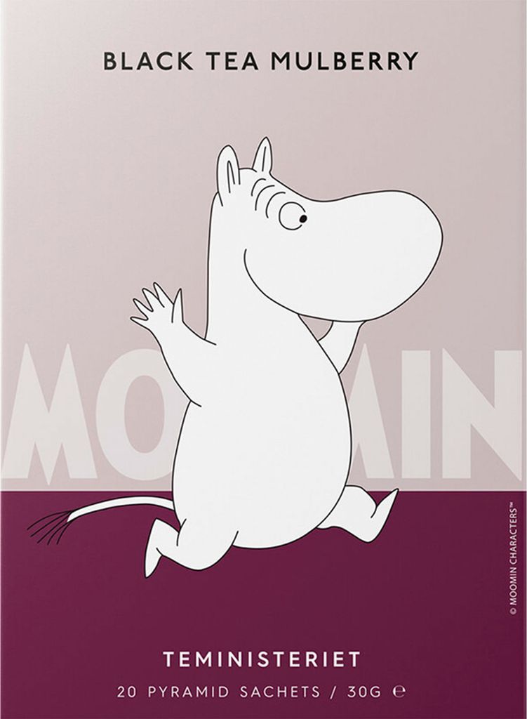 Teministeriet Moomin Svart te, mullbär