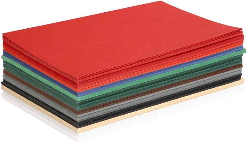 Julekarton, A5, ark 148x210 mm, 180 g, ass. farver, 300 ass. ark/ 1 pk.