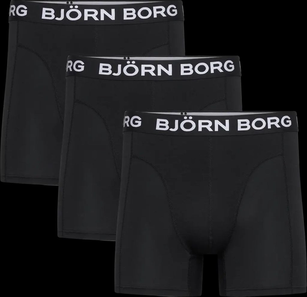 Björn Borg Bamboo Cotton Blend Boxers 3-pack - Sort
