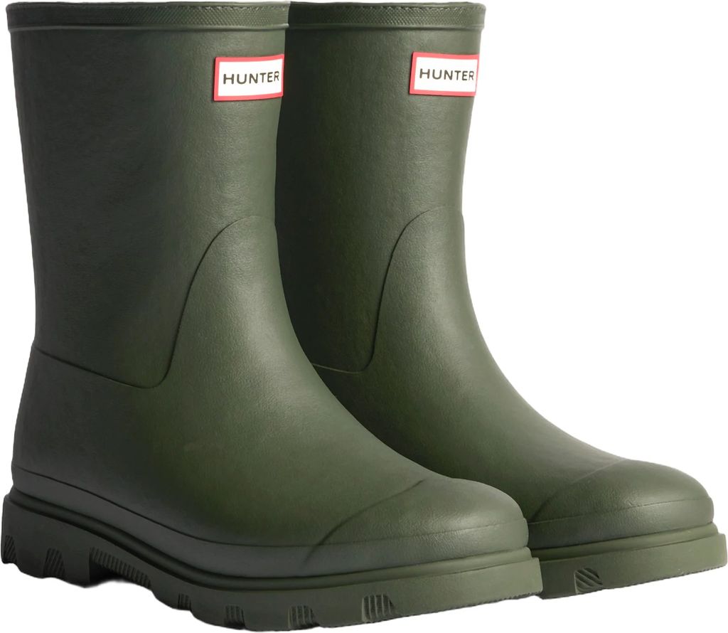 Hunter Unisex Downpour Short Insulated Boot Kvinde Dark Olive Gummistøvler Str 36 