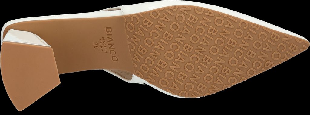 biamaralyn slingback patent - off white
