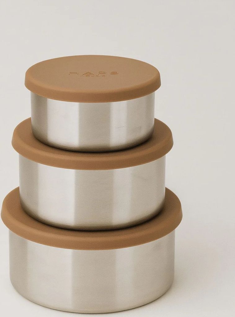 STEEL TRIO STOR - 3-pak - Terracotta