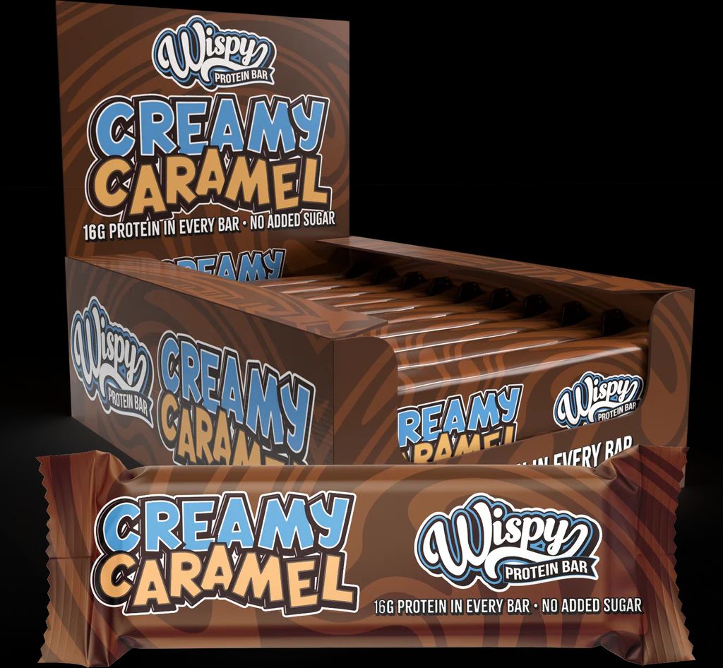 wispy protein bar - creamy caramel (10x 55g)