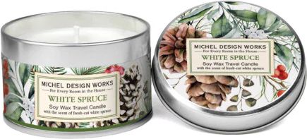 white spruce duftlys rejselys - julegran duft - michel design works