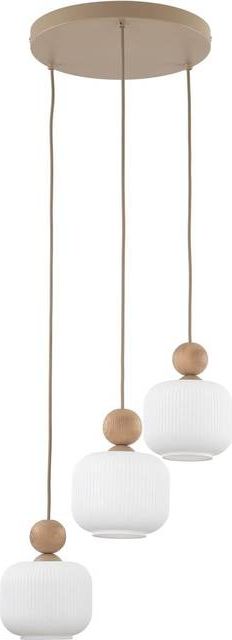 TK LIGHTING Ballo Takpendel 3-Lys Hvit Trefarget Pendellampe