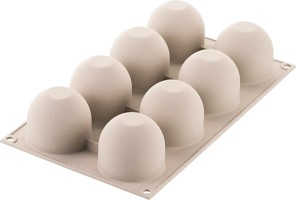 Silikomart Silikoneform Puff / Skumtoppe&nbsp;8 Stk. Ø62 H52 - Grey - FOR 8PCS