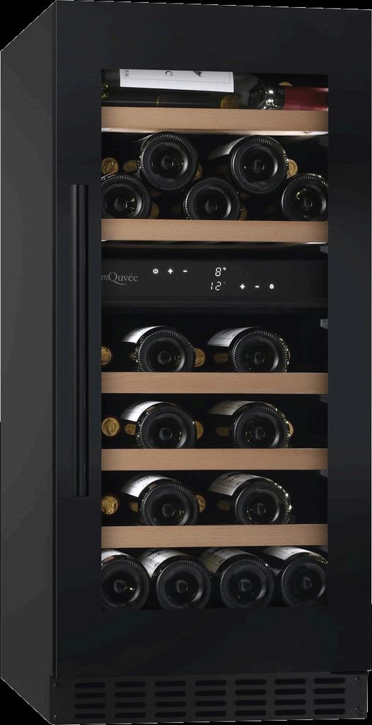 mQuvée WineCave 780 40D Vinkøleskab Til Indbygning Sort
