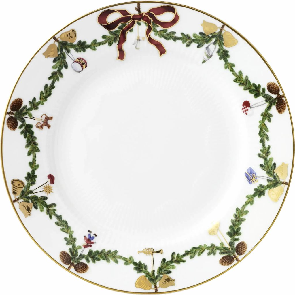 royal copenhagen stjerne riflet jul middagstallerken