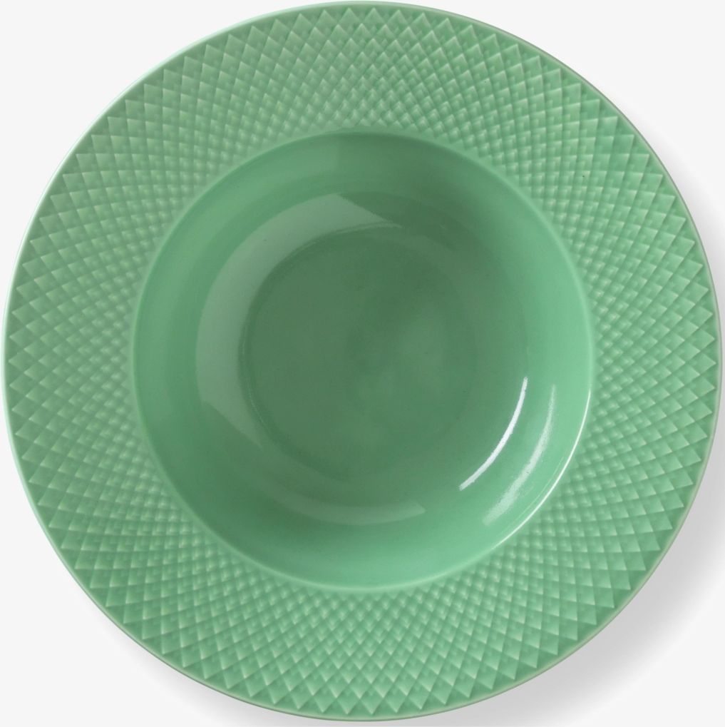 Lyngby Porcelæn | Rhombe Color Dyb Tallerken | Ø 24.5 cm